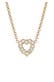 Kette Herz Lab Grown Diamanten (0.18 ct) 925 Silber Gold