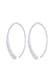 Ohrringe Creolen Basic Zirkonia 925 Silber Silber