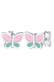 Ohrringe Kinder Schmetterling Pastel Emaille 925 Silber
