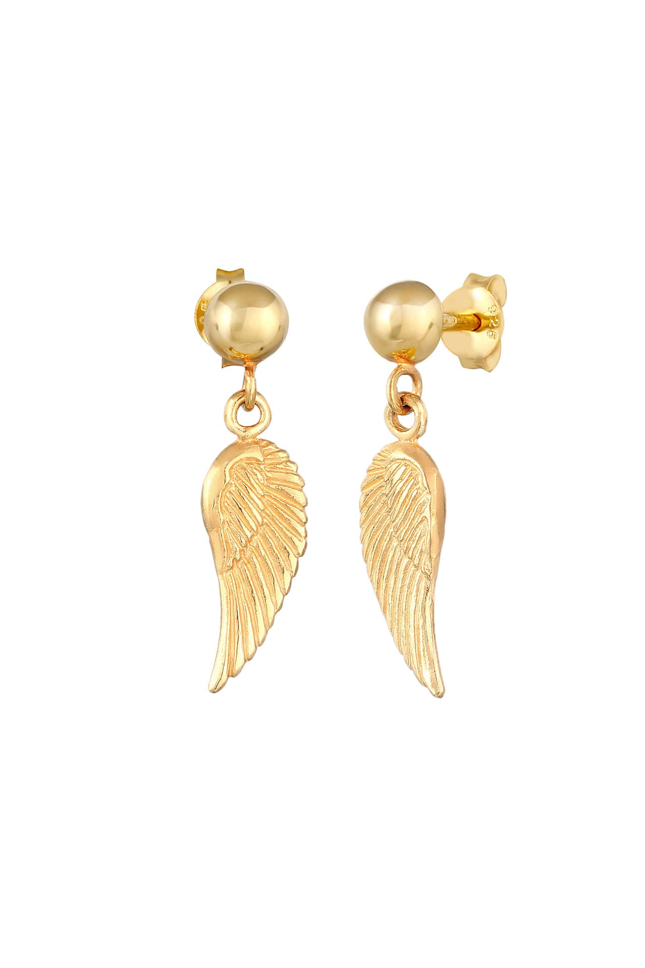 ELLI Ohrringe Flügel Schutzengel 925 Silber Gold, Bild 1