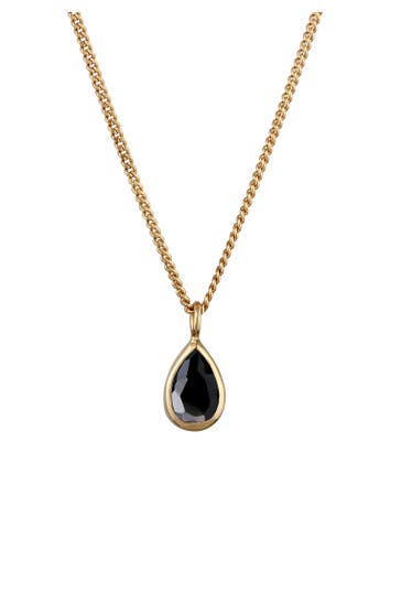 ELLI Kette Zirkonia Tropfen 925 Sterling Silber Gold