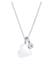 Kette Herz Anhänger Zirkonia Solitär Liebe 925 Silber, mit Kristallen von Swarovski® Silber