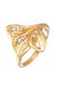 Ring Blätter Blüten Flower Design Zirkonia 925 Silber Gold