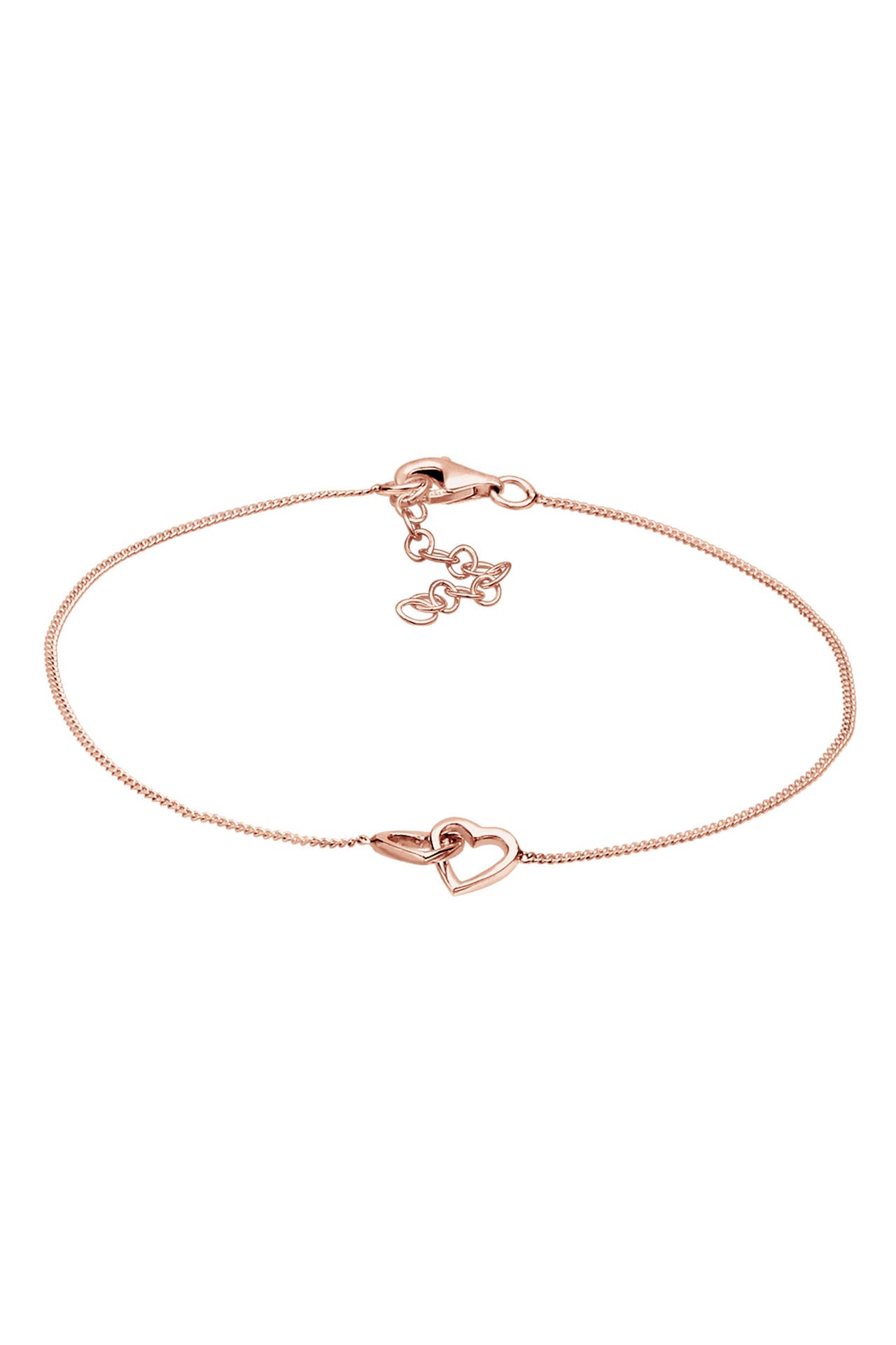 ELLI Armband Herzen Verschlungen Lovely 925 Silber Rosegold, Bild 1