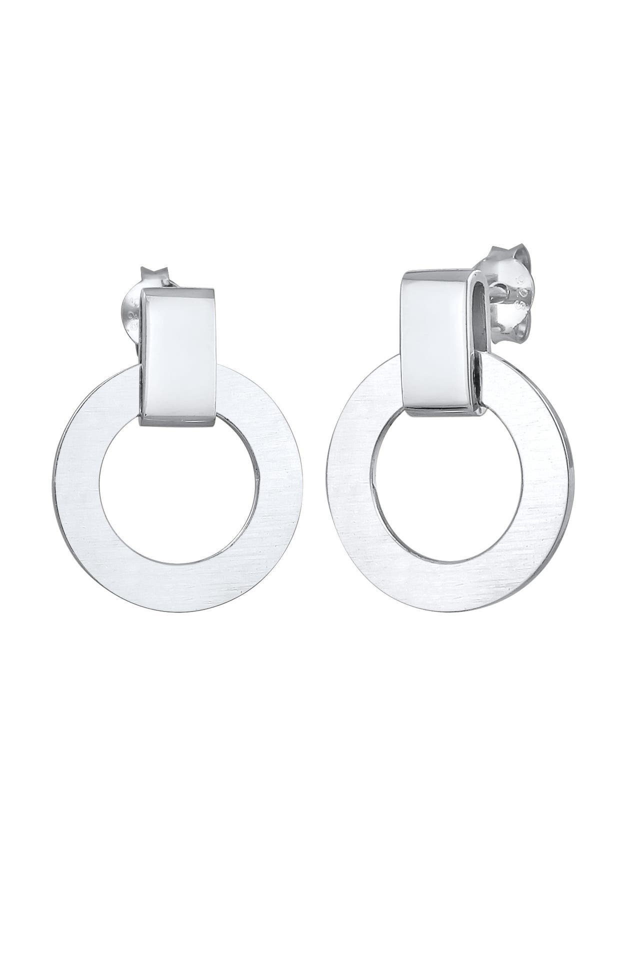ELLI Ohrringe Ohrstecker Kreis Rund Modern 925 Silber Silber, Bild 1