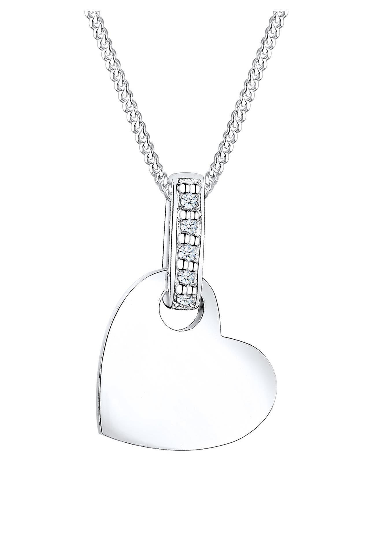 ELLI DIAMONDS Kette Herz Liebe Diamant (0.025 ct.) 925 Silber Silber, Bild 1