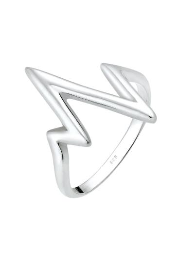 ELLI Ring Herzschlag 925 Silber Silber