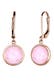 Ohrringe Ohrhänger Quartz Rosé 925 Sterling Silber Rosegold Rosegold