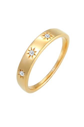 ELLI DIAMONDS Ring Verlobung Stern Diamant 0.06 ct. 585 Gold Gold