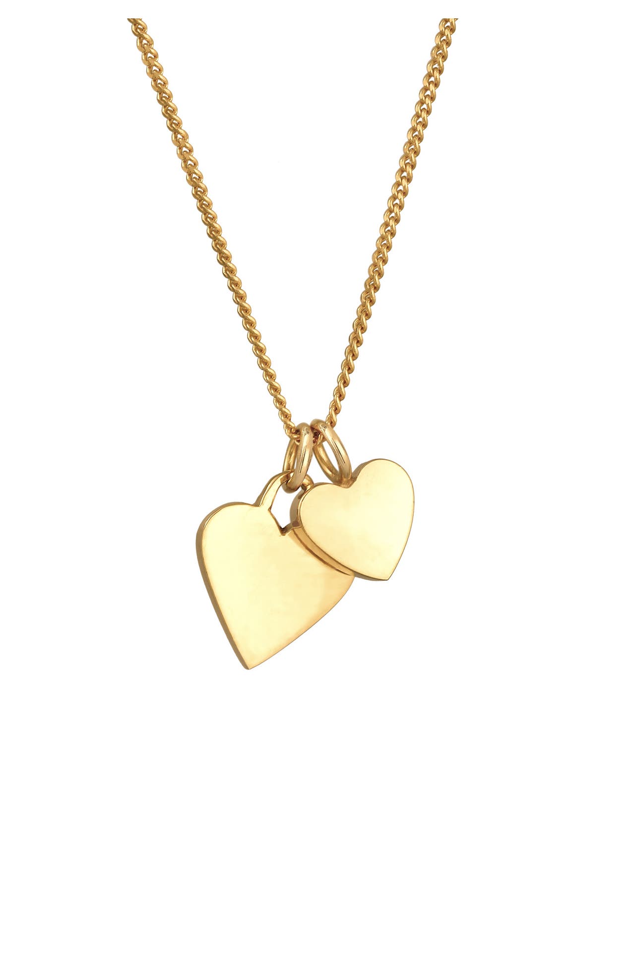 ELLI Kette Herz Double Symbol Liebe 925 Silber Gold, Bild 1