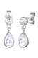 Ohrringe Tropfen Zirkonia Elegant 925 Silber Silber