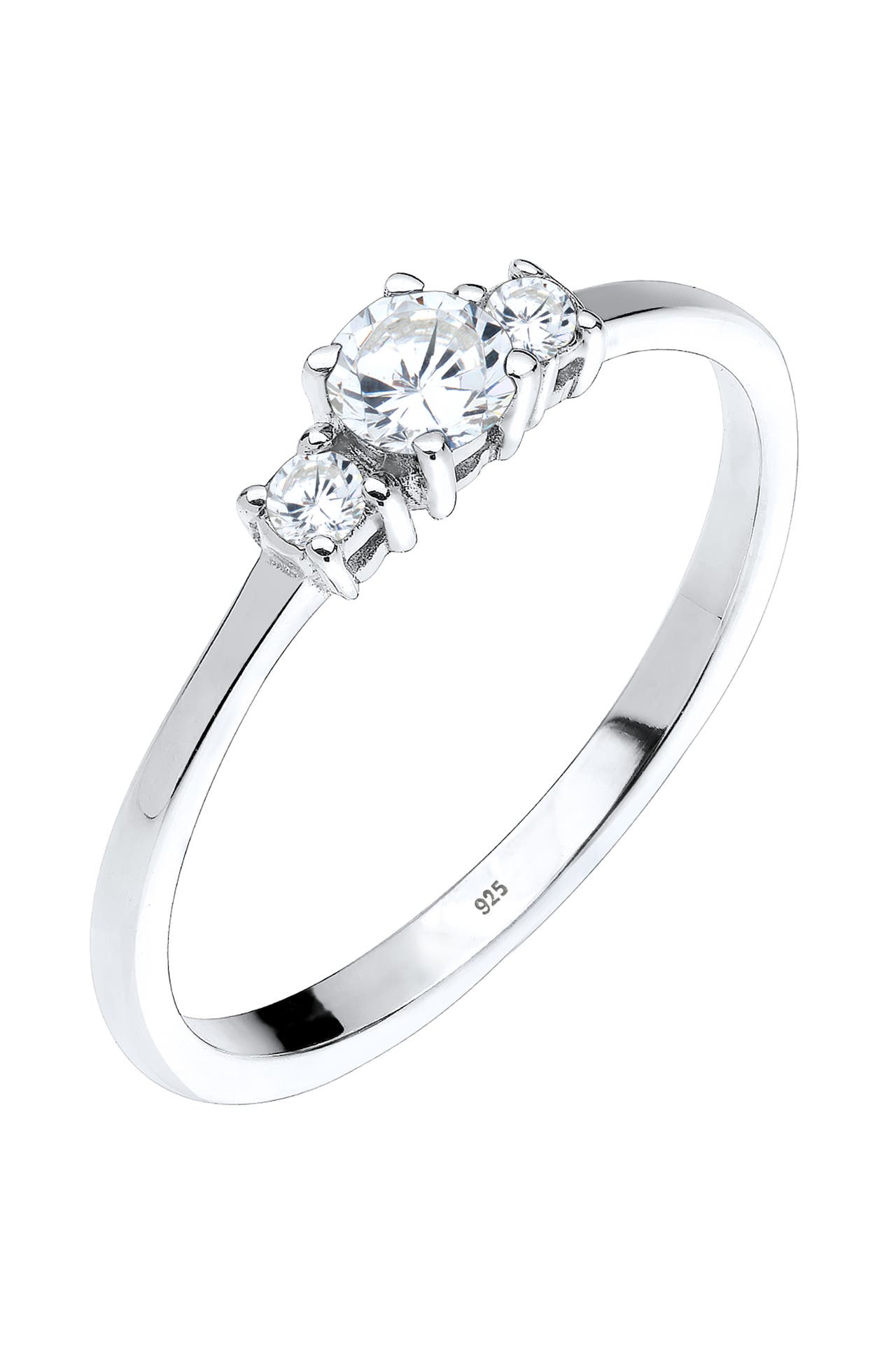 ELLI Ring Verlobungsring Zirkonia 925 Silber Silber, Bild 1