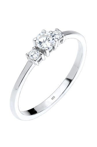 ELLI Ring Verlobungsring Zirkonia 925 Silber Silber