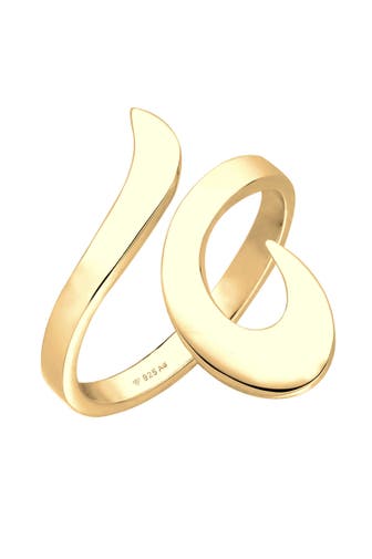 ELLI Ring Wickelring Verstellbar Ornament 925 Silber Gold
