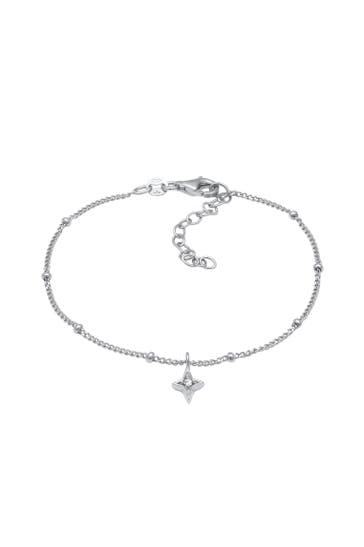 ELLI Armband Stern Weiß 925 Sterling Silber, mit Kristallen von Swarovski® Silber