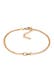 Armband Ösen Look 925 Sterling Silber Gold