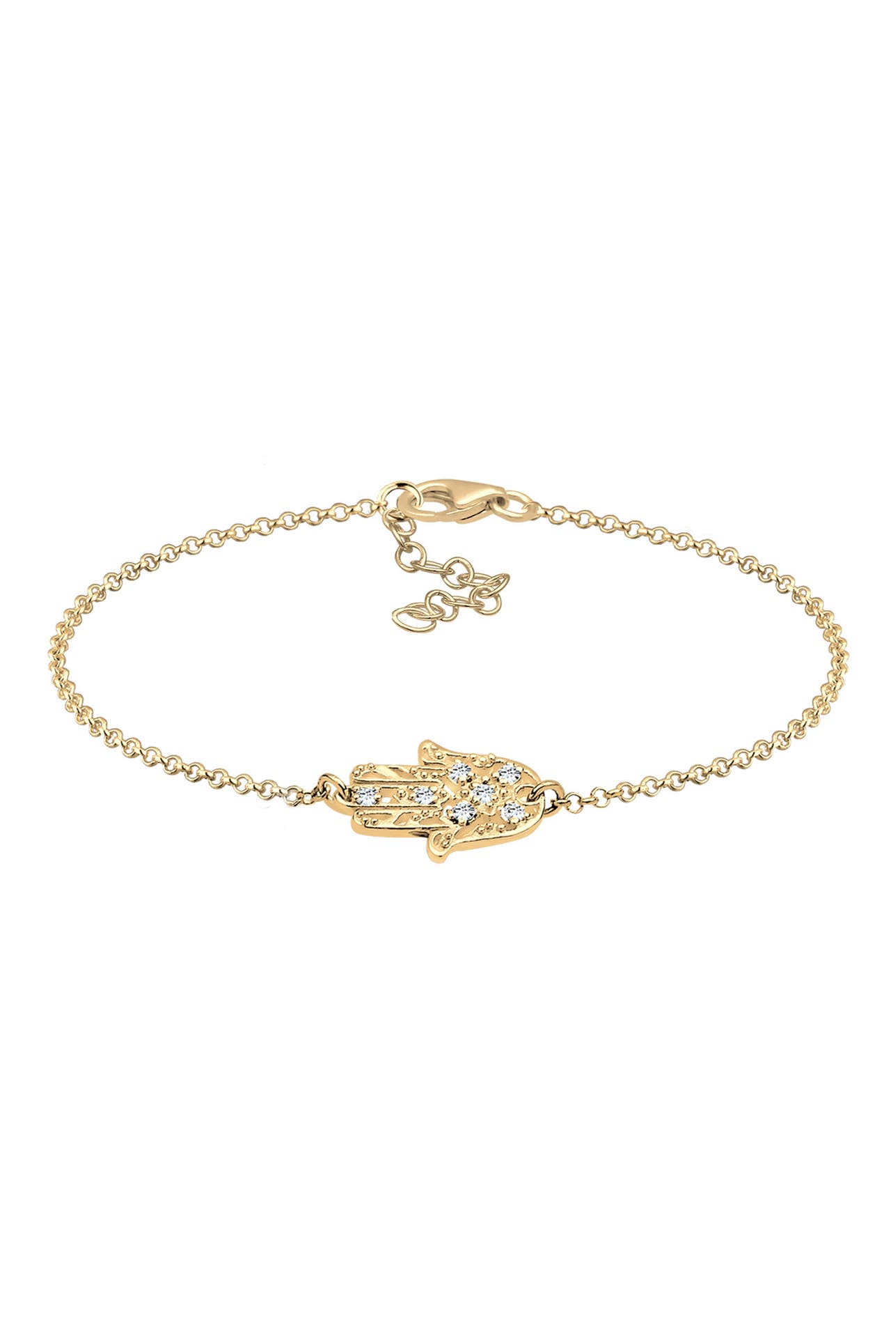 ELLI Armband Hand der Fatima 925 Silber gold, Bild 1