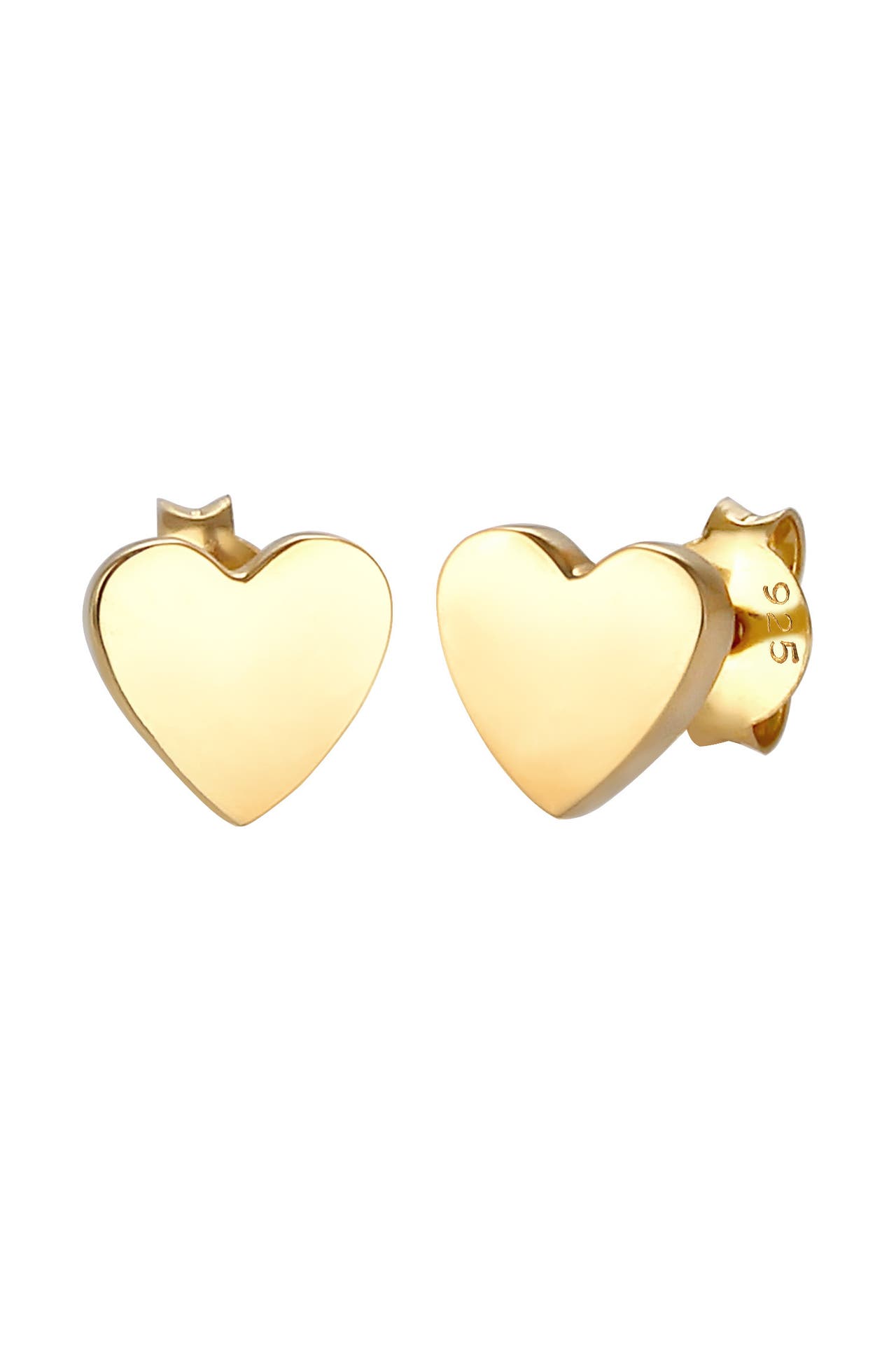 ELLI Ohrringe Kinder Stecker Herz Liebe Basic 925 Silber, Bild 1