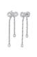 Ohrringe Ohrstecker Schleife für Party | 925 Sterling Silber Silber