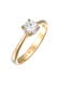 Ring Moissanite Solitär Verlobungsring 925 Silber Gold