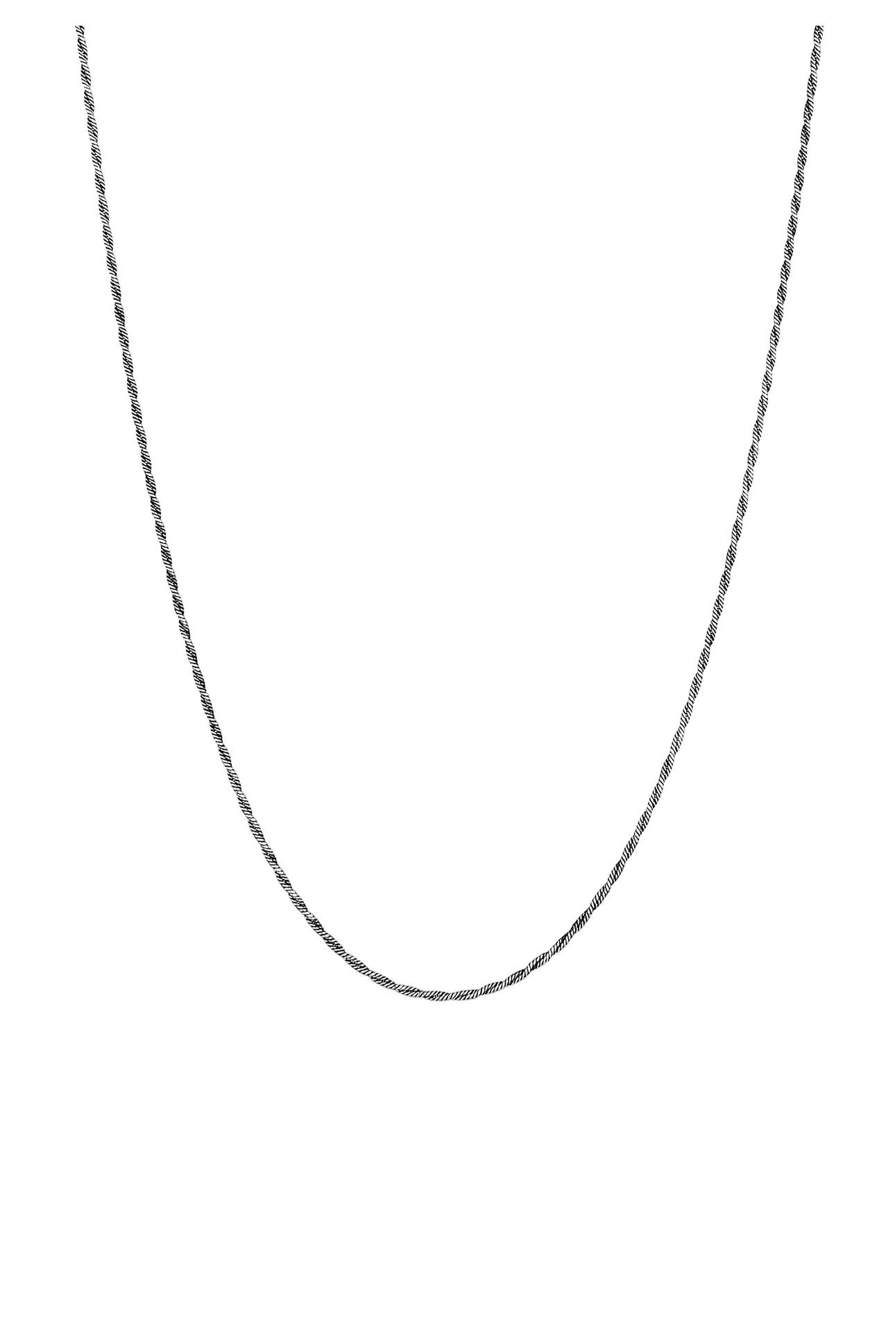 KUZZOI Kette Herren Kordelkette Gedreht Twisted 925 Silber Grau, Bild 1