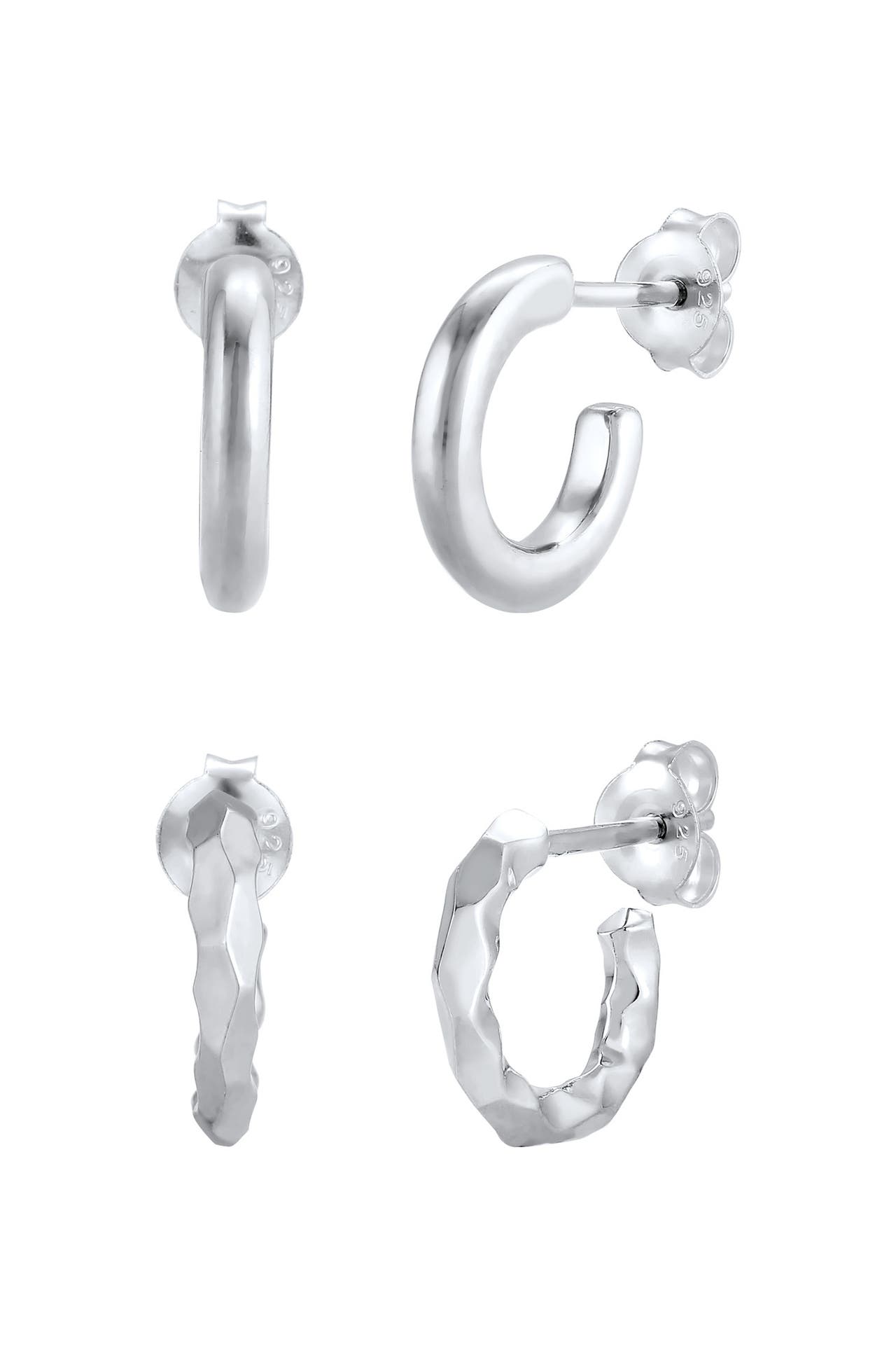 ELLI Ohrringe Creolen 2er Set 925 Sterling Silber Silber, Bild 1