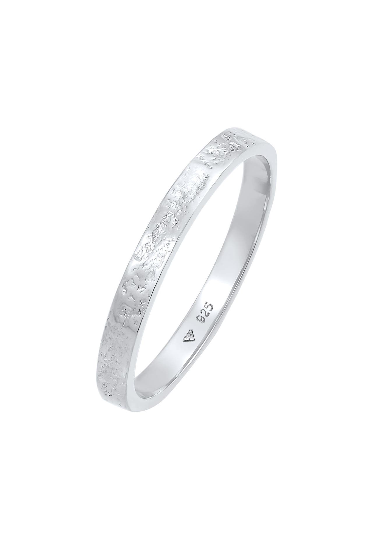 ELLI Ring Bandring Partnerring Basic Organic Look 925 Silber Silber, Bild 1
