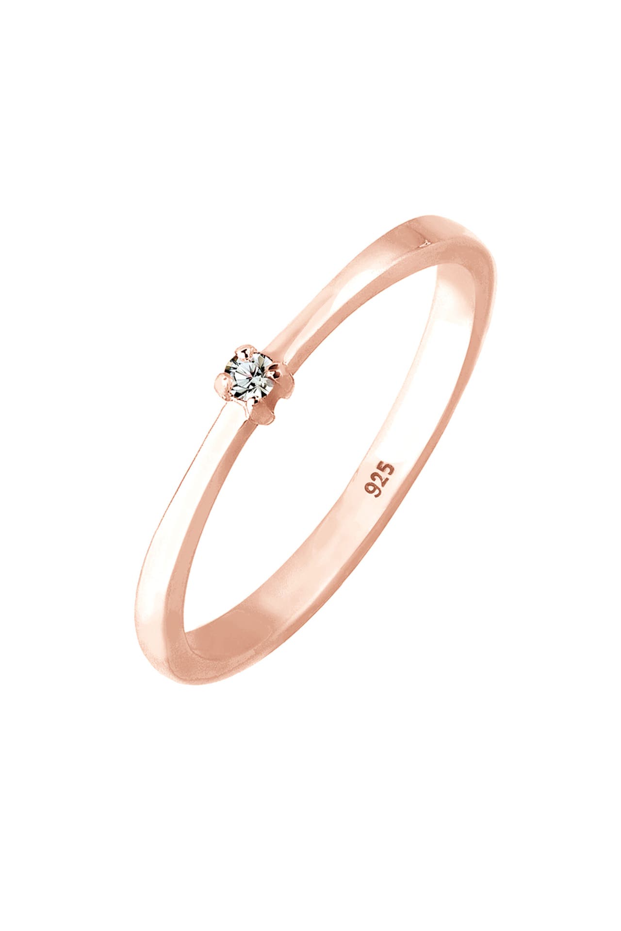 ELLI Ring Kristalle 925 Silber roségold, Bild 1