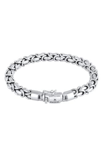 KUZZOI Armband Herren Panzerarmband Königskette Basic 925 Silber Silber