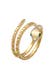 Ring Wickelring Schlange mit Kristalle von Swarovski® 925 Silber Gold