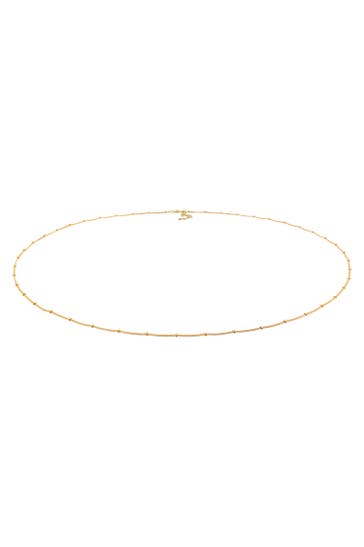 ELLI Kette Bauchkette Bikinikette Kuegelkette 925 Silber Gold