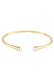 Armband Armreif Süßwasserzuchtperle Weiß 925 Sterling Silber vergoldet Gold