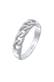 Ring Bandring Knoten Panzerketten Look 925 Silber Silber