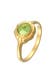 Ring Peridot Cabochon 925 Silber Gold