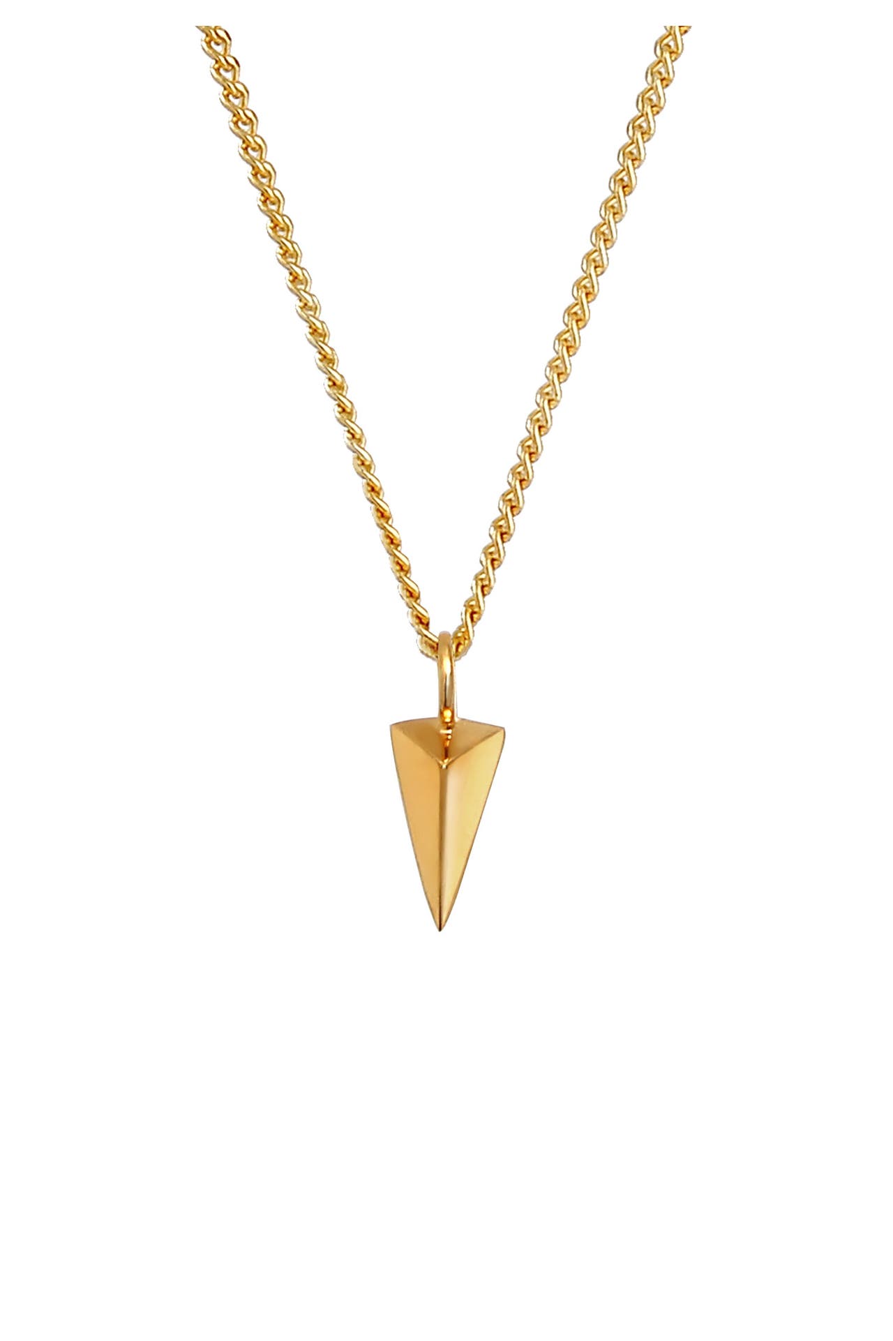 ELLI Kette Anhänger Dreieck Geo Design 925 Silber Gold, Bild 1