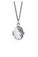 Kette Medaillon Ornament 925 Sterling Silber Grau