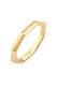 Ring Pinky Ring Achteckform Mini Ring 925 Silber Gold