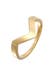 Ring V-Form Basic 925 Silber Gold Unisex