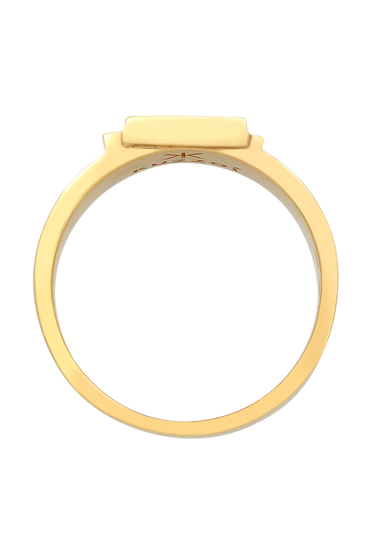 KUZZOI Ring Herren Siegelring Modern 925 Silber Gold, Bild 1