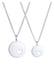 Kette Plättchen Herz Liebe Mutter Tochter 925 Silber Silber