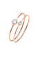Ring Set 925 Silber, mit Kristallen von Swarovski® Rosegold