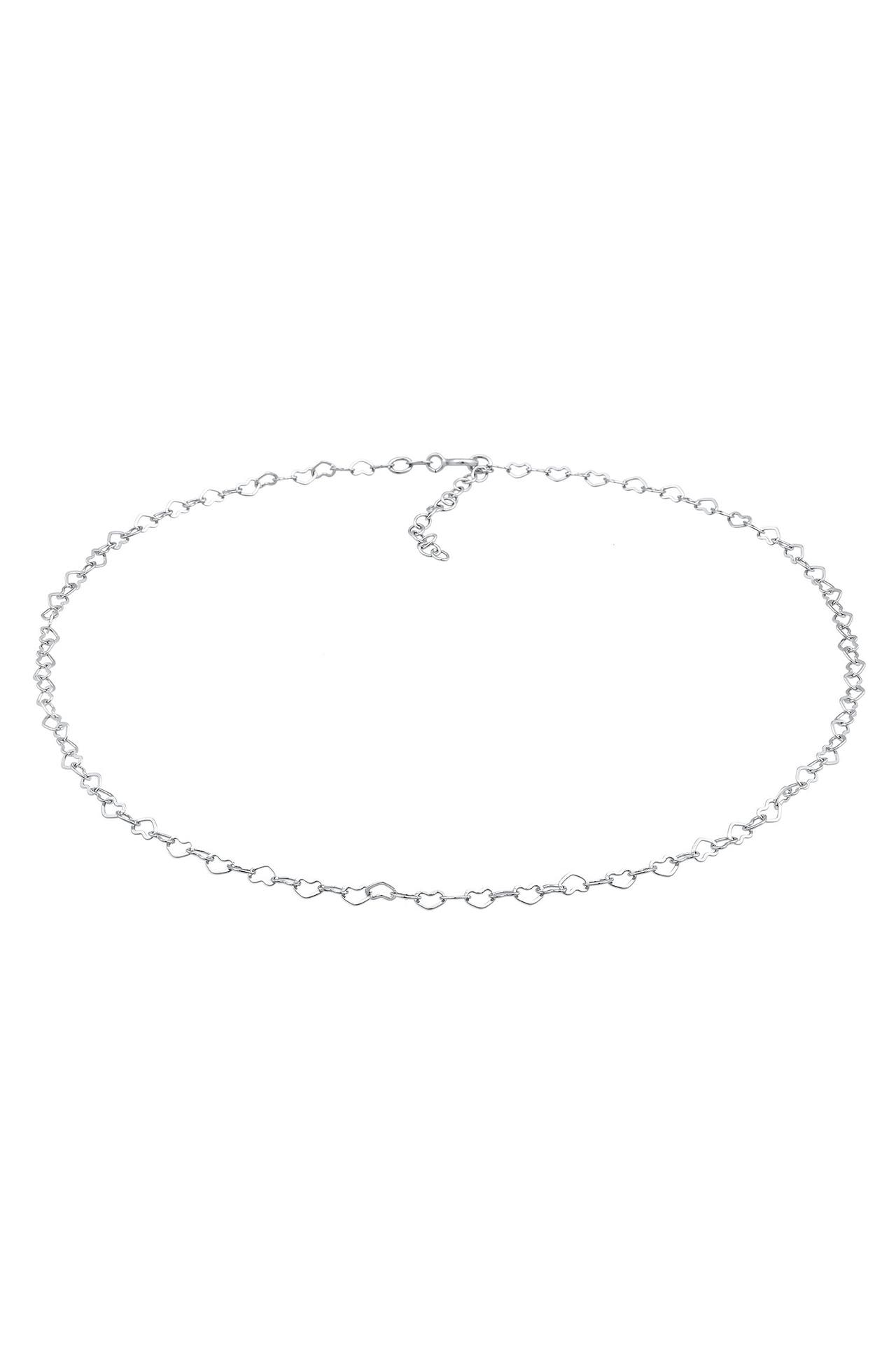 ELLI Kette Choker Herz Liebe Verbunden 925 Silber Silber, Bild 1