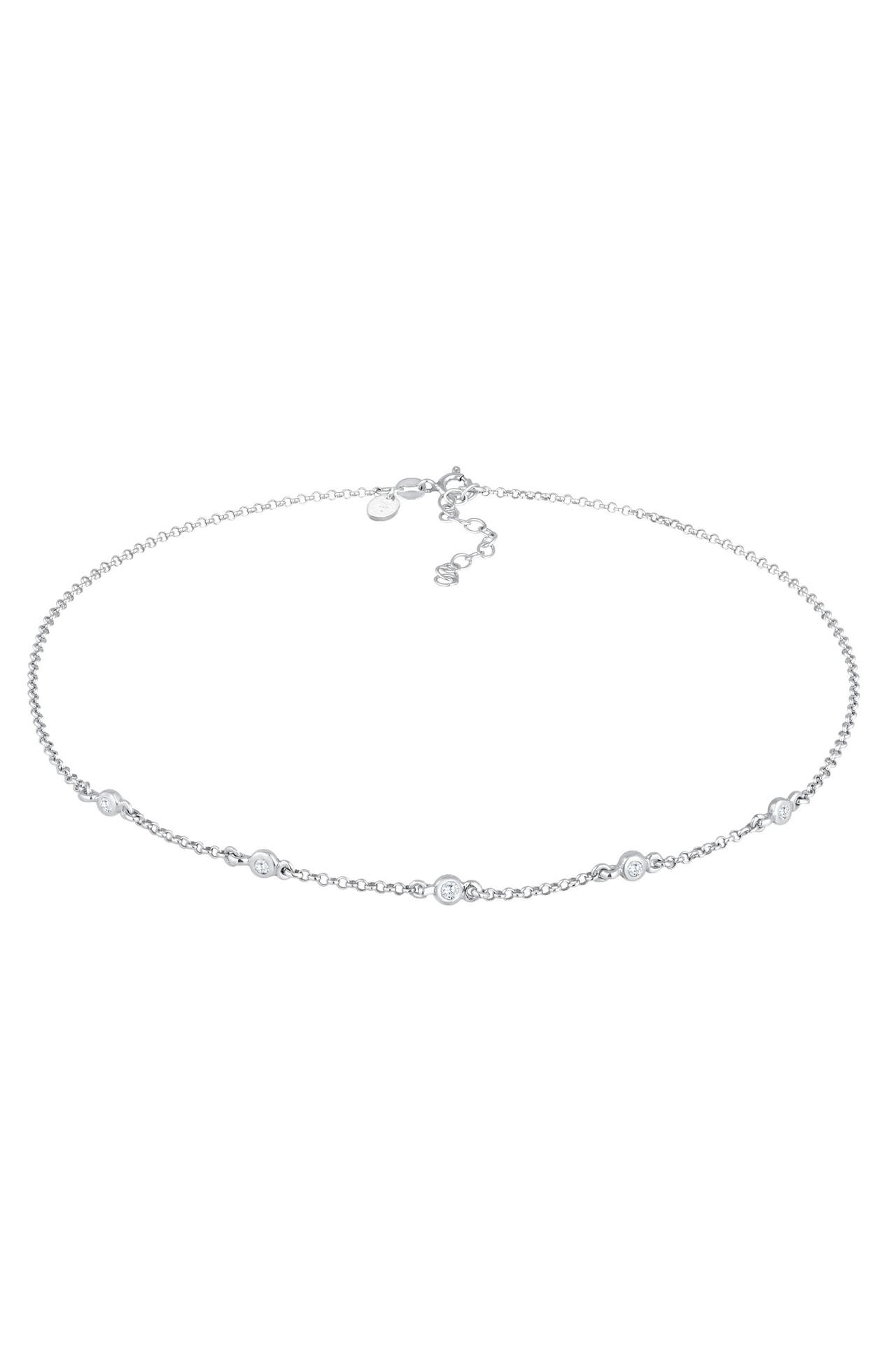 ELLI PREMIUM Kette Choker Topas Elegant 925 Silber Gold, Bild 1