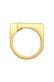 Ring Herren Kreuz Modern Schlicht 925 Silber Gold