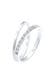 Ring Basic Memoire Diamant Stapel Ring-Set 925 Silber Silber