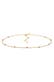Kette Choker Labradorit Grau 925 Sterling Silber Gold-plated Gold