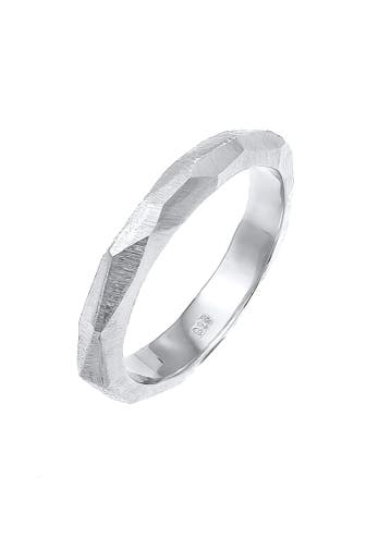 ELLI PREMIUM Ring Paarring Trauring Brushed 925 Silber