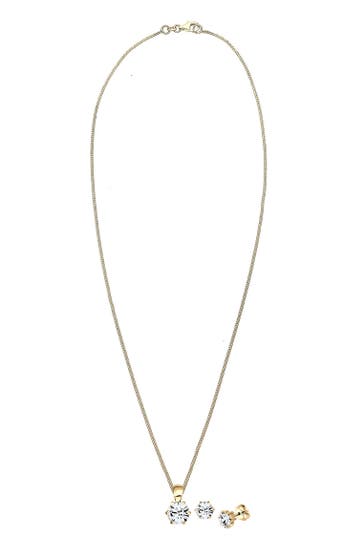ELLI Schmuckset mit Kristallen von Swarovski® 925 Sterling Silber Gold