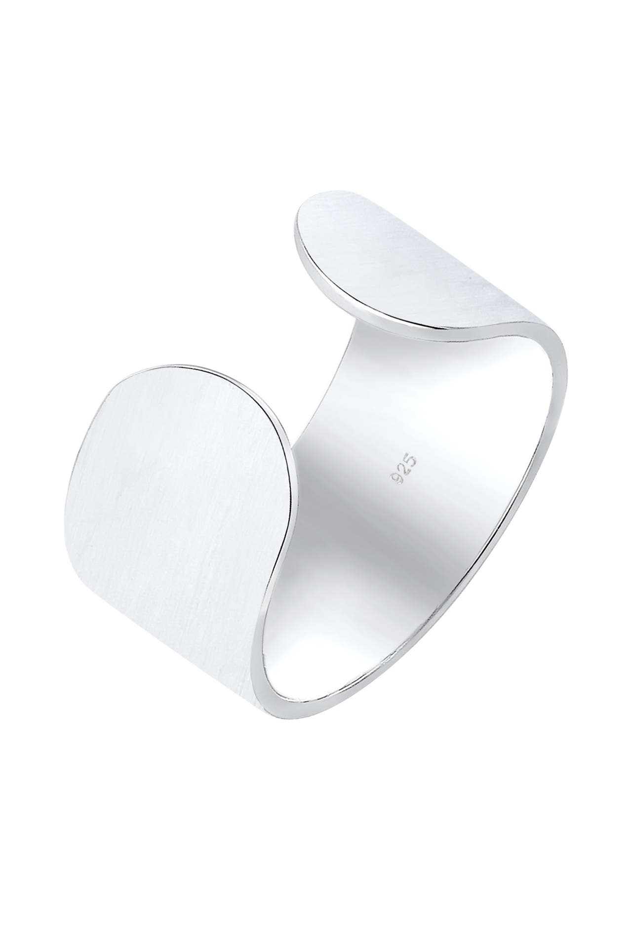 ELLI Ring Bandring Offen Matt Verstellbar 925 Sterling Silver Silber, Bild 1