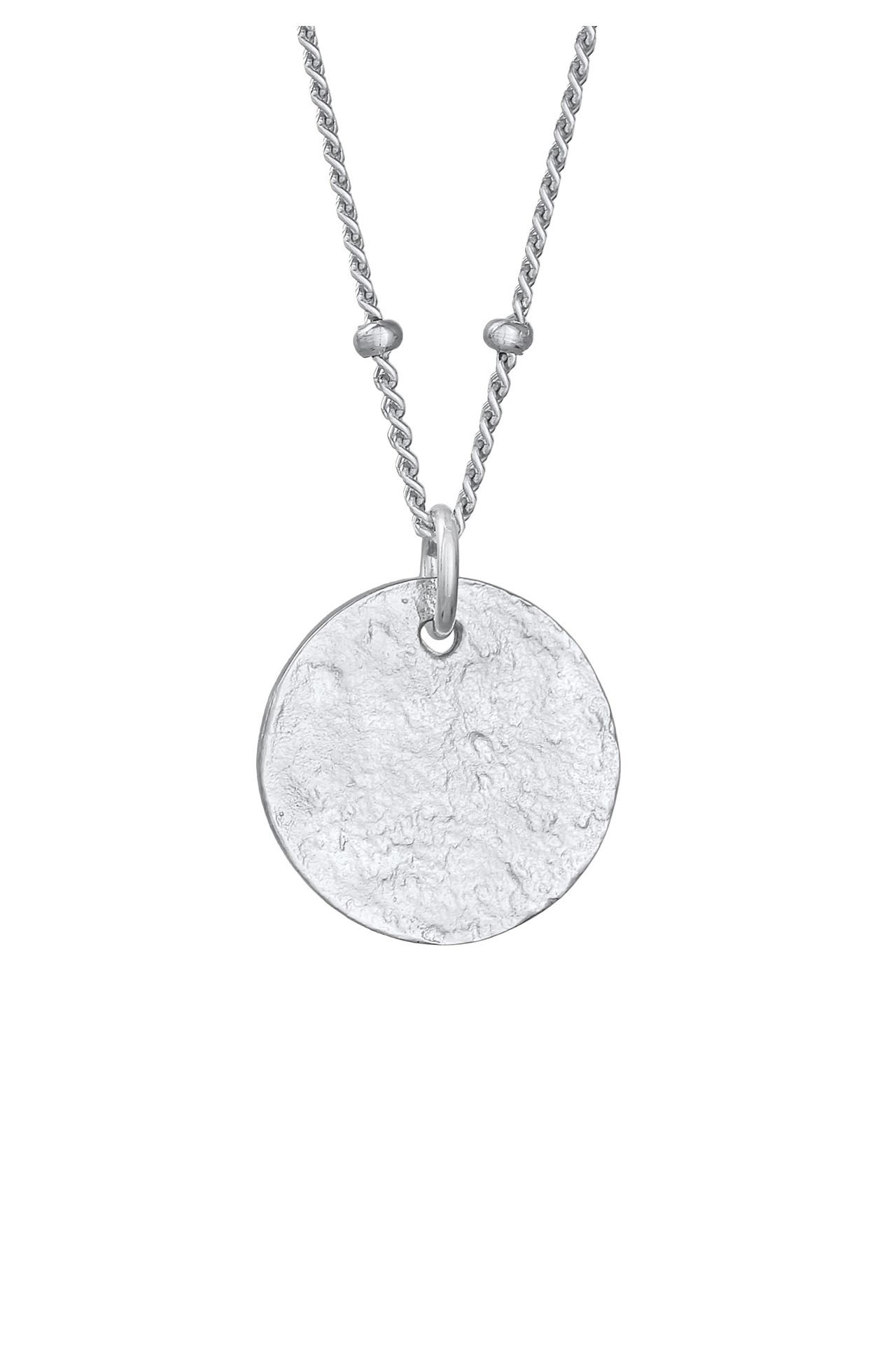 ELLI Kette Kugelkette Disc Plättchen 925 Silber Silber, Bild 1